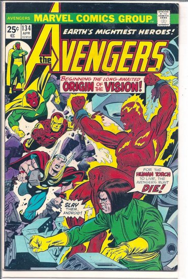 AVENGERS # 134, 4.5 VG +