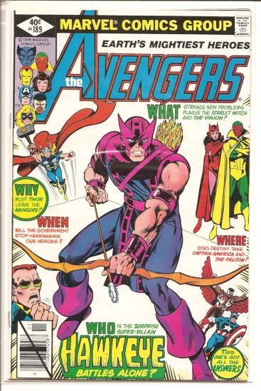 Avengers # 189, 6.0 FN