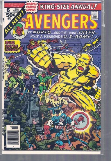 AVENGERS ANNUAL # 6, 4.5 VG +