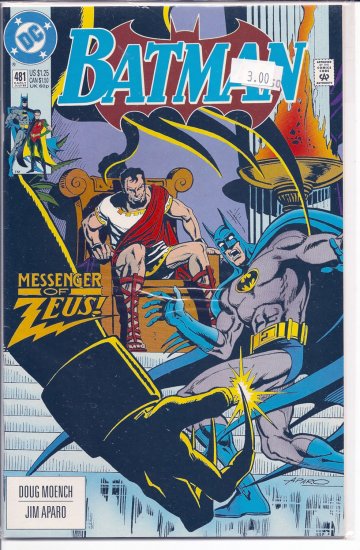Batman # 481, 9.0 VF/NM