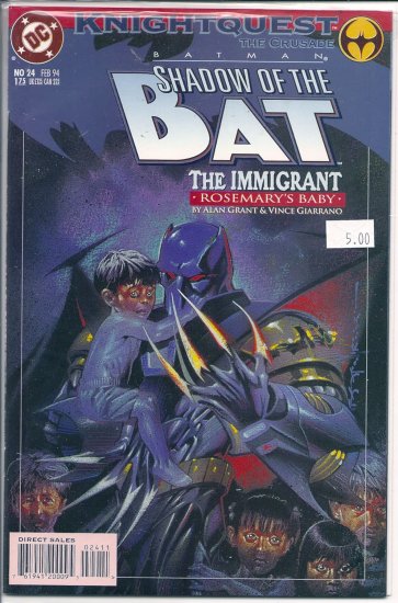 Batman Shadow of the Bat # 24, 9.4 NM