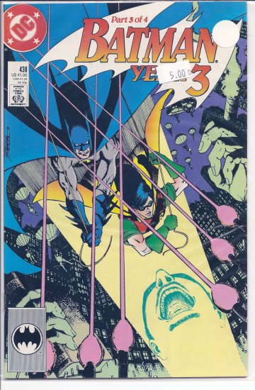 Batman Year 3 # 438, 5.0 VG/FN