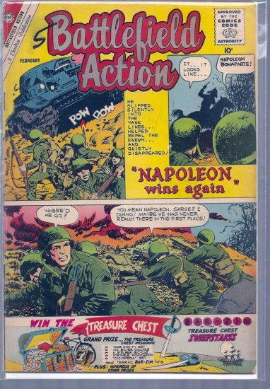 BATTLEFIELD ACTION # 34, 4.5 VG +