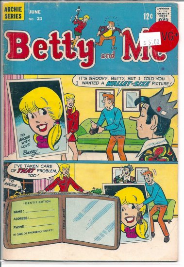 Betty And Me # 21, 4.5 VG +