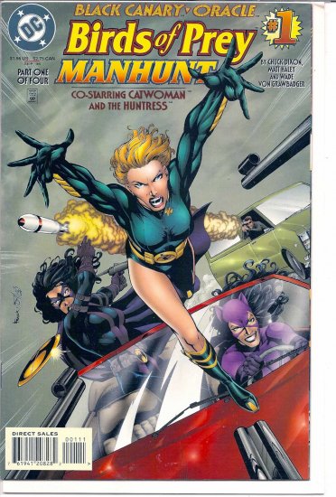 BIRDS OF PREY: MANHUNT # 1, 4.5 VG +