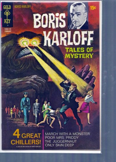 BORIS KARLOFF TALES OF MYSTERY # 33, 5.0 VG/FN