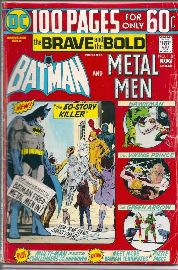 BRAVE AND THE BOLD # 113, 3.0 GD/VG