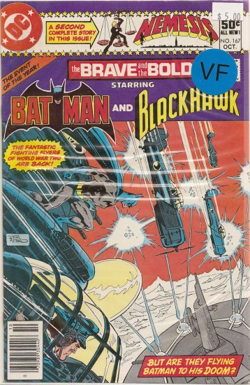 Brave and the Bold # 167, 8.0 VF