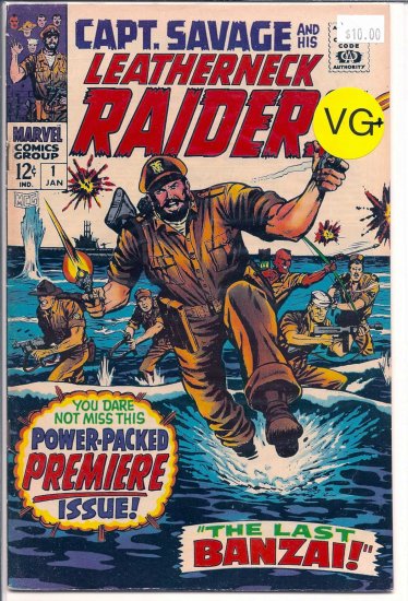Capt. Savage And His Leatherneck Raiders # 1, 4.5 VG +