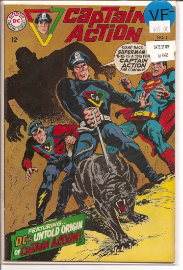 Captain Action # 1, 7.5 VF -