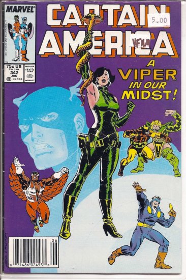 Captain America # 342, 9.0 VF/NM