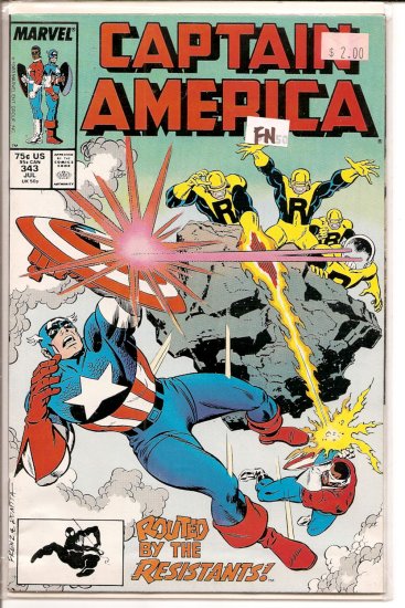 Captain America # 343, 6.0 FN
