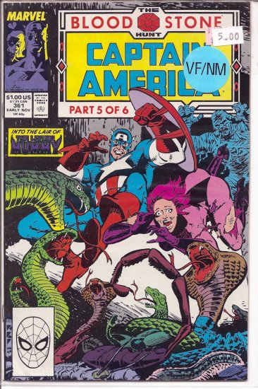 Captain America # 361, 9.0 VF/NM