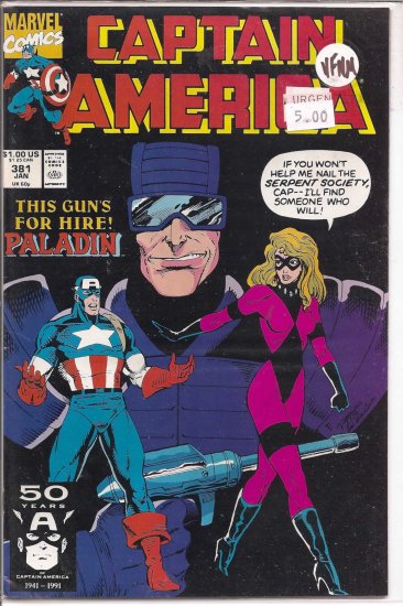 Captain America # 381, 9.0 VF/NM