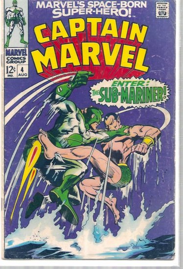 CAPTAIN MARVEL # 4, 3.5 VG -