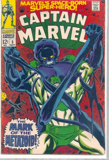 CAPTAIN MARVEL # 5, 4.0 VG