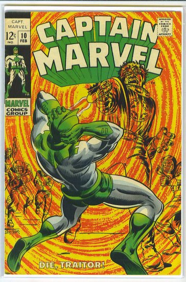 Captain Marvel # 10, 7.0 FN/VF