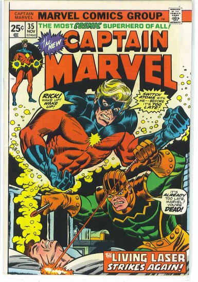 Captain Marvel # 35, 5.0 VG/FN