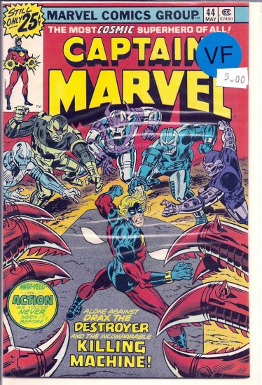 Captain Marvel # 44, 8.0 VF