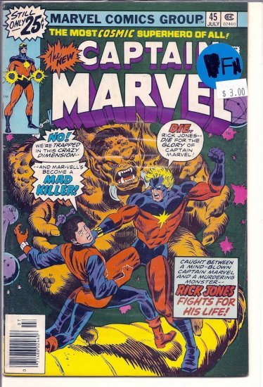 Captain Marvel # 45, 6.0 FN