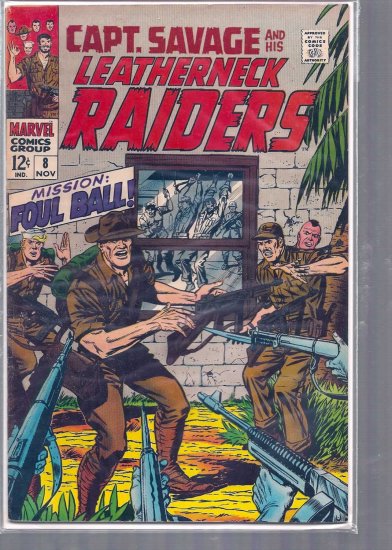 CAPTAIN SAVAGE AND HIS BATTLEFIELD RAIDERS # 9, 4.5 VG +