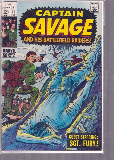 CAPTAIN SAVAGE AND HIS LEATHERNECK RAIDERS # 8, 5.0 VG/FN