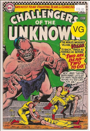 Challengers of the Unknown # 52, 4.0 VG