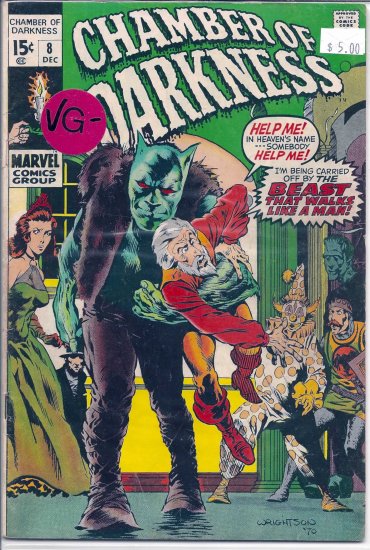 Chamber of Darkness # 8, 3.5 VG -
