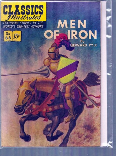 CLASSICS ILLUSTRATED MEN OF IRON # 88, 4.5 VG +
