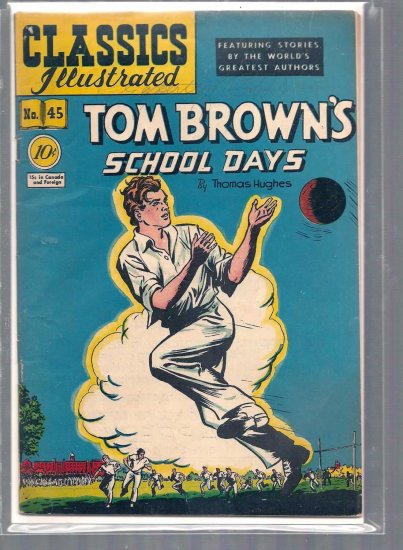 CLASSICS ILLUSTRATED TOM BROWN'S SCHOOL DAYS # 28, 3.5 VG -
