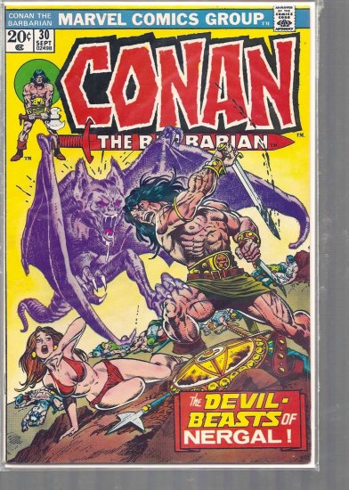 CONAN # 30, 4.5 VG +