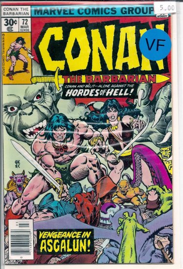 Conan # 72, 8.0 VF