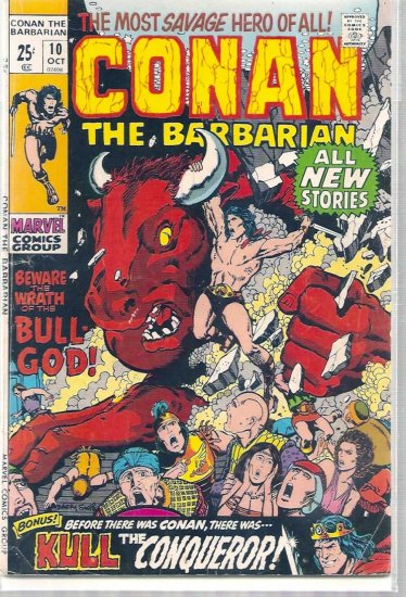 CONAN THE BARBARIAN # 10, 3.5 VG -