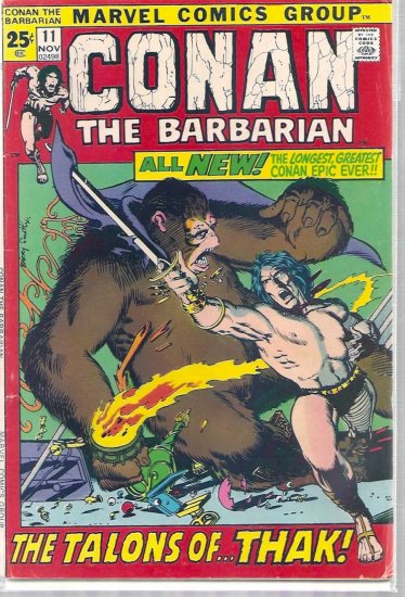 CONAN THE BARBARIAN # 11, 4.5 VG +