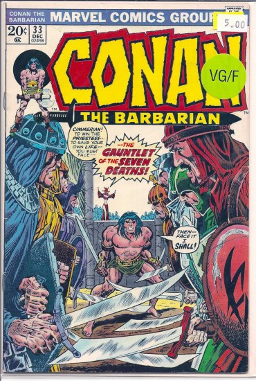 Conan The Barbarian # 33, 5.0 VG/FN