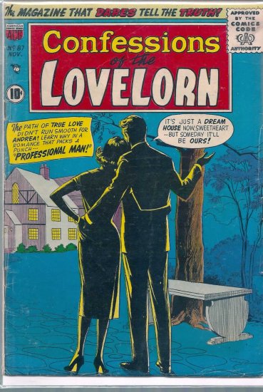 CONFESSIONS OF THE LOVELORN # 87, 4.5 VG +
