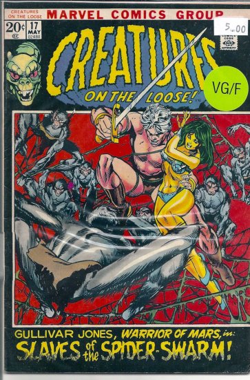 Creatures on the Loose # 17, 5.0 VG/FN