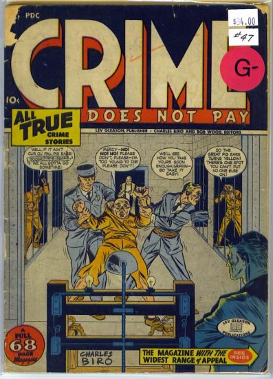 Crime Does Not Pay # 47, 1.8 GD -