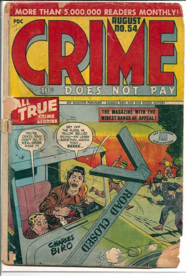 CRIME DOES NOT PAY # 54, 1.0 FR
