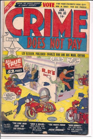 CRIME DOES NOT PAY # 83, 2.5 GD +