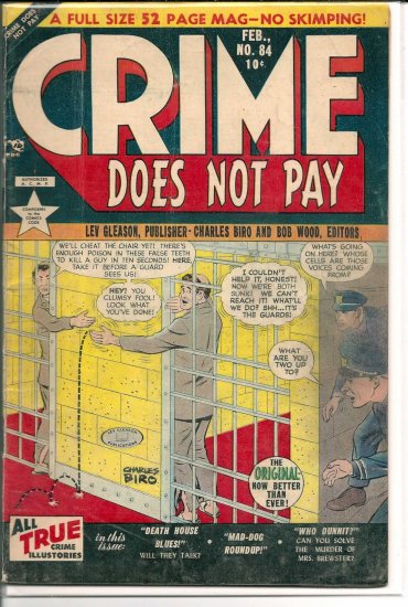 CRIME DOES NOT PAY # 84, 4.0 VG