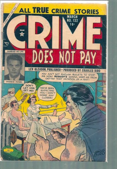 CRIME DOES NOT PAY # 132, 2.5 GD +