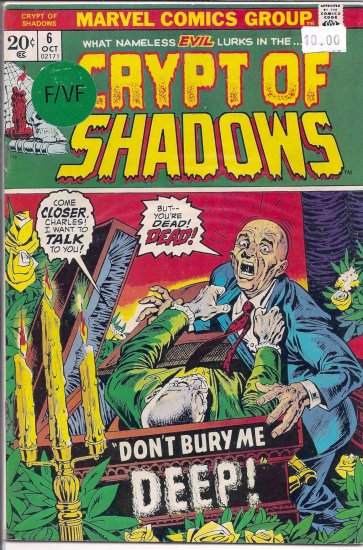 Crypt of Shadows # 6, 7.0 FN/VF