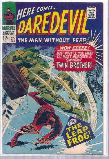 DAREDEVIL # 25, 7.5 VF -