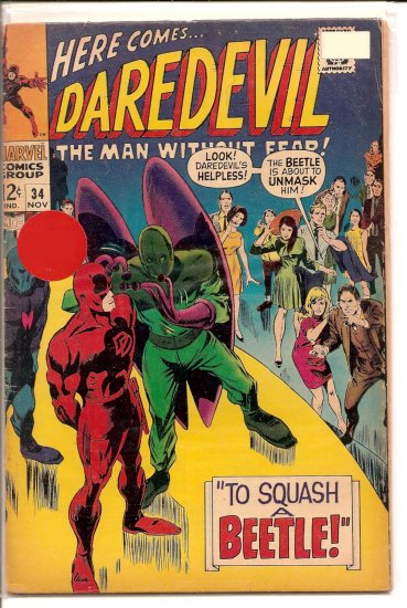 Daredevil # 34, 3.0 GD/VG