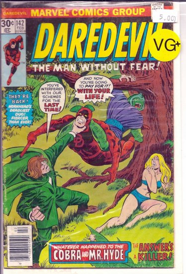 Daredevil # 142, 4.5 VG +