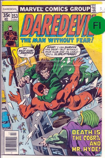 Daredevil # 153, 6.0 FN