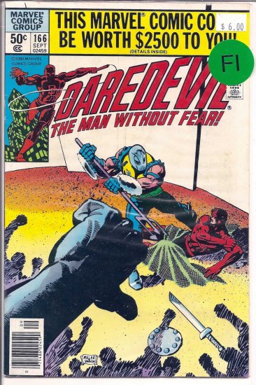 Daredevil # 166, 5.0 VG/FN