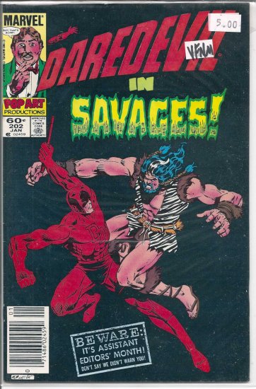 Daredevil # 202, 9.0 VF/NM
