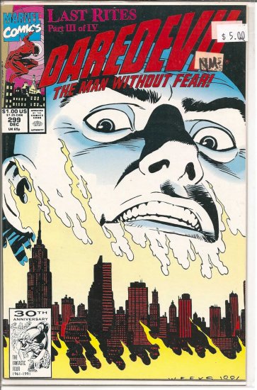 Daredevil # 299, 9.2 NM -